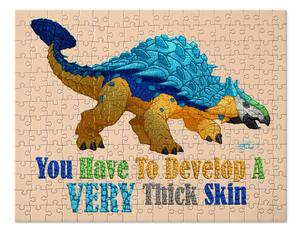 Ankylosaurus Dinosaur Puzzle. Jigsaw Puzzle. Puzzles for Children and Adults. 252 Piece Puzzle.
