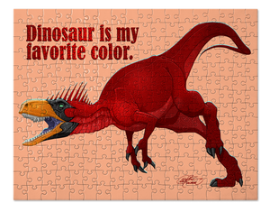 Herrerasaurus Dinosaur Puzzle. Jigsaw Puzzle. Puzzles for Children and Adults. 252 Piece Puzzle.