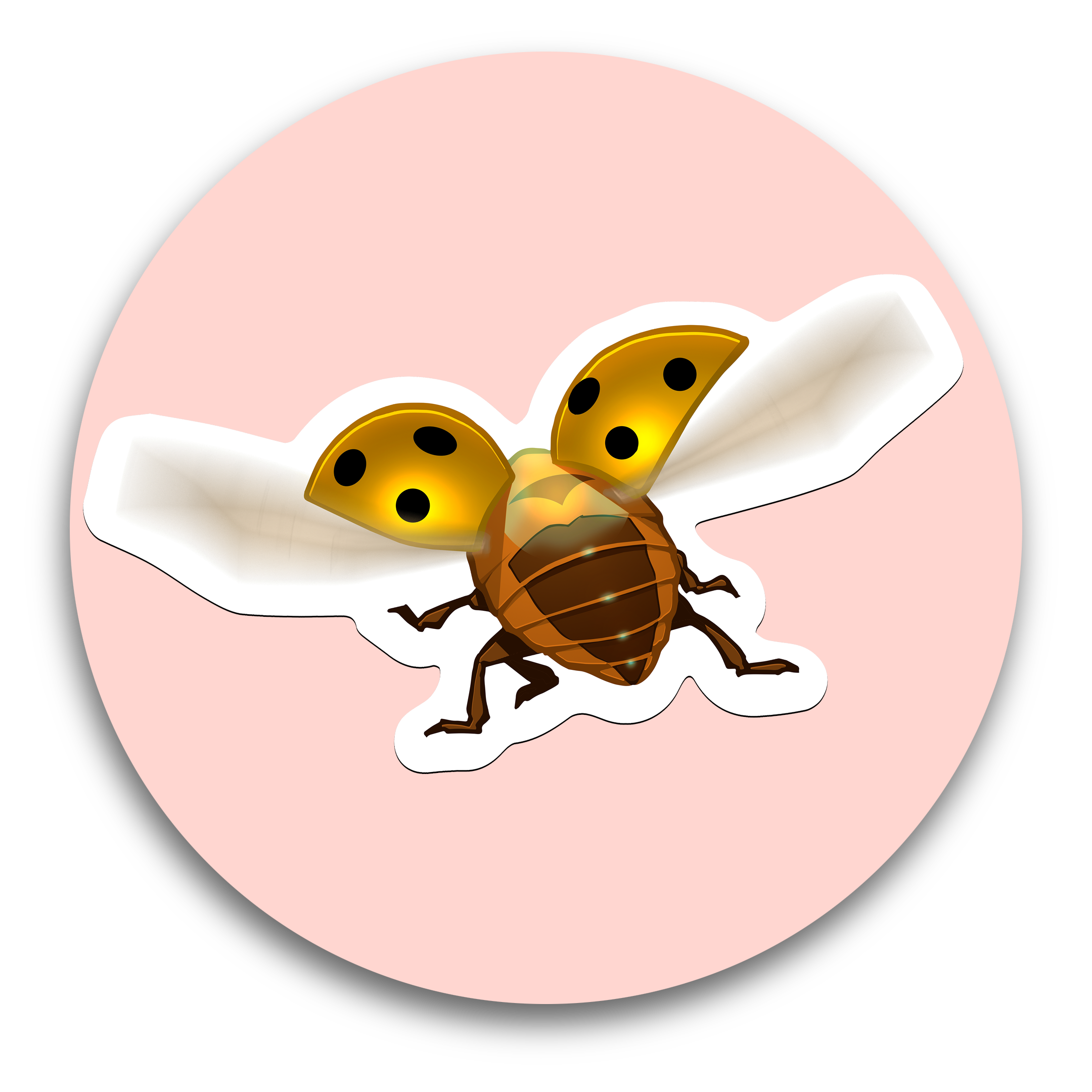 Rainbow Bee Stickers