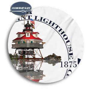 Thomas Point Lighthouse Annapolis, Maryland Beach Towel, Shoal, Unique, Custom Beach Towels, Pool, Vacation Gift, Swimming, Ocean, Sand