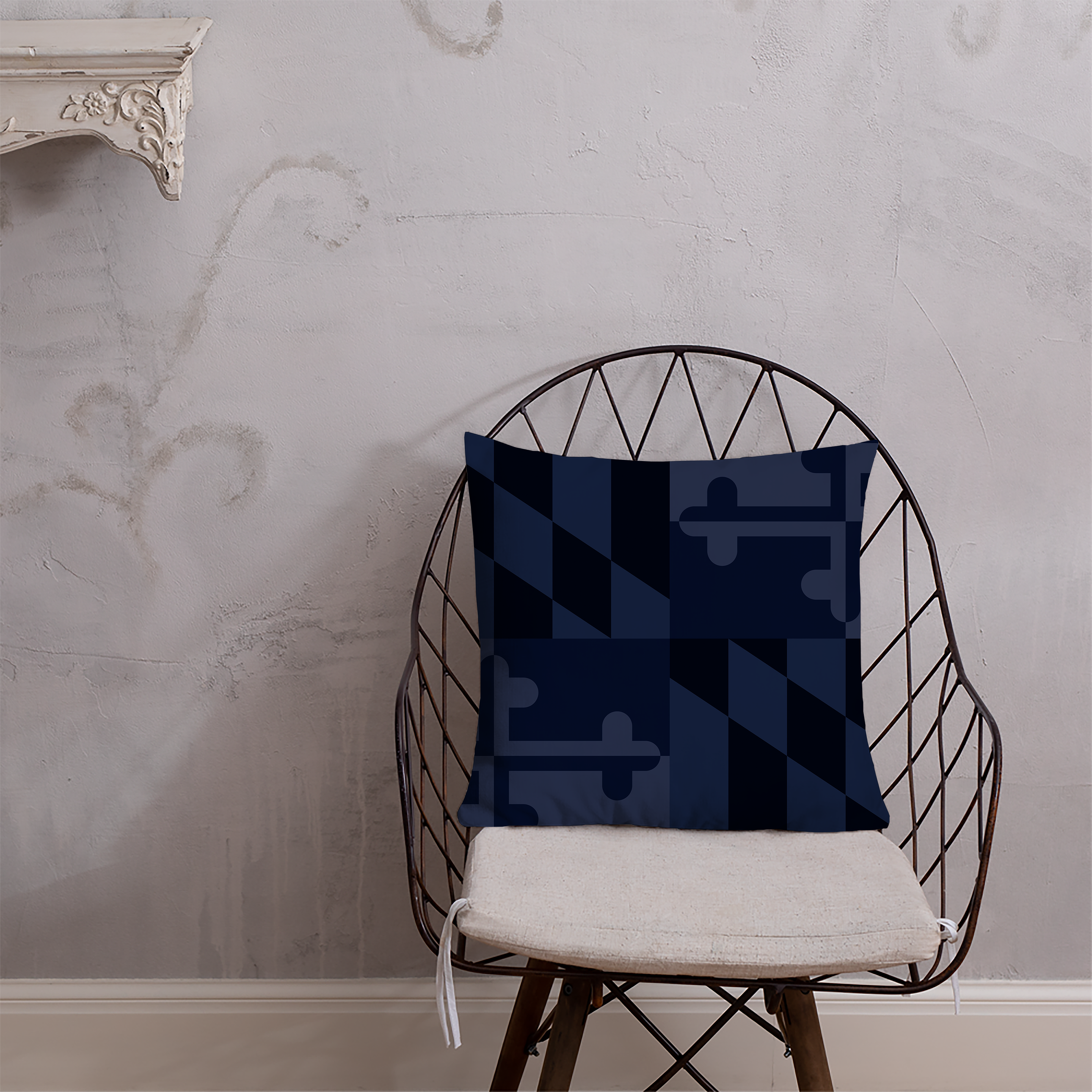 18"x18" Thomas Point Shoal Lighthouse Annapolis, Maryland, Flag, Chesapeake Bay, Designer Pillow, Decorative, Two Sided