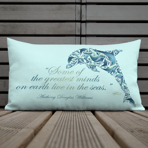 Dolphin Collage Premium Pillow