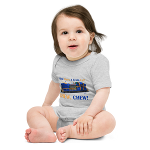 Baby Short Sleeve Train Onesie