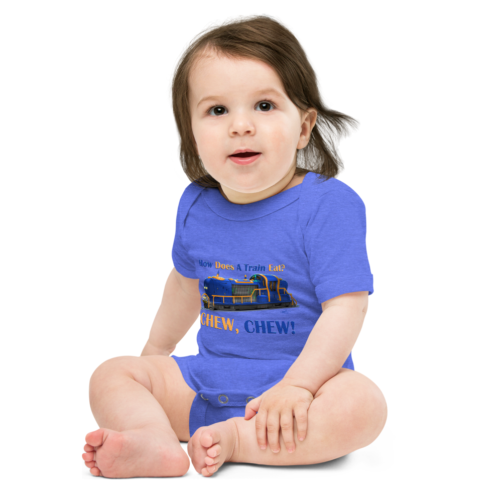 Baby Short Sleeve Train Onesie