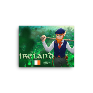 Ireland Leprechaun Canvas