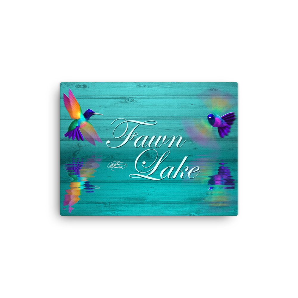 Fawn Lake Hummingbirds Canvas