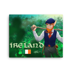 Ireland Leprechaun Canvas