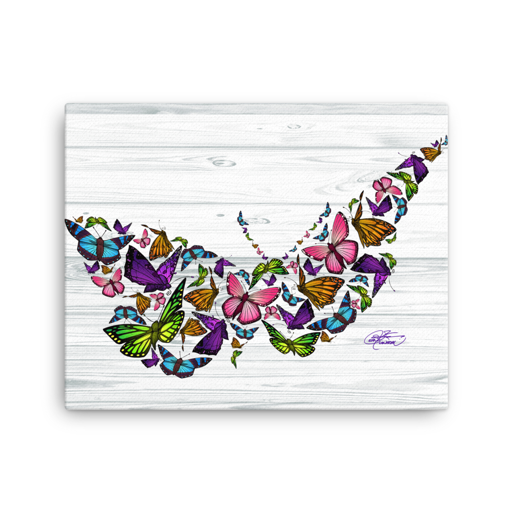 Butterfly Collage Canvas