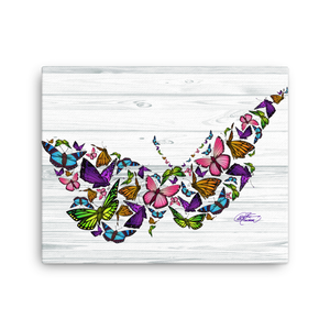 Butterfly Collage Canvas