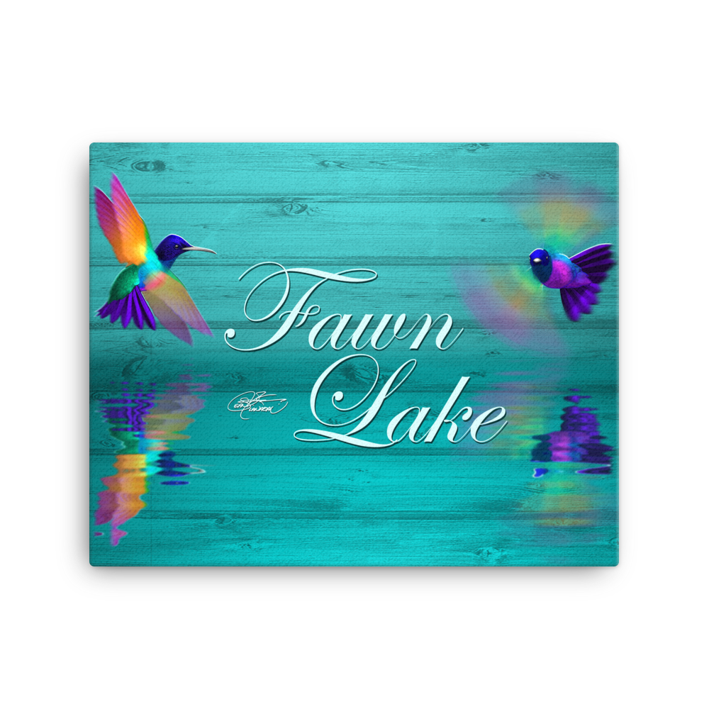 Fawn Lake Hummingbirds Canvas