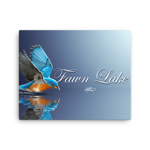 Fawn Lake Bluebird Canvas