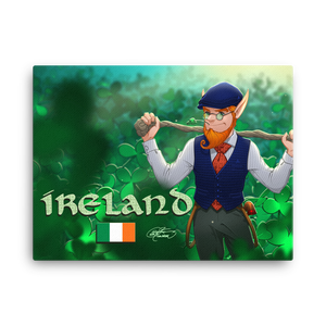 Ireland Leprechaun Canvas