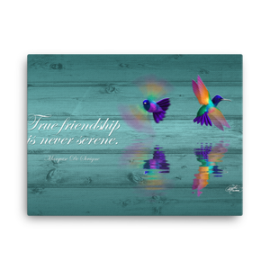 Hummingbirds Friendship Canvas