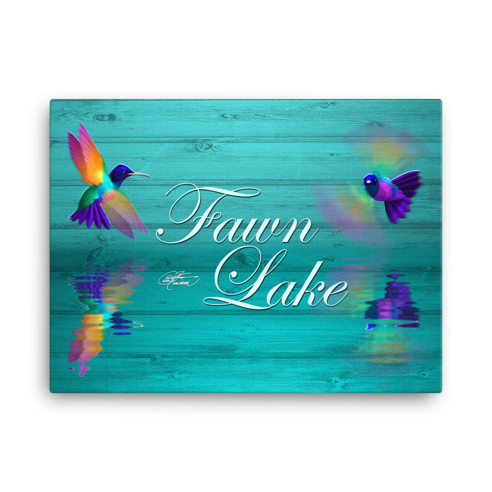Fawn Lake Hummingbirds Canvas