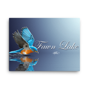 Fawn Lake Bluebird Canvas