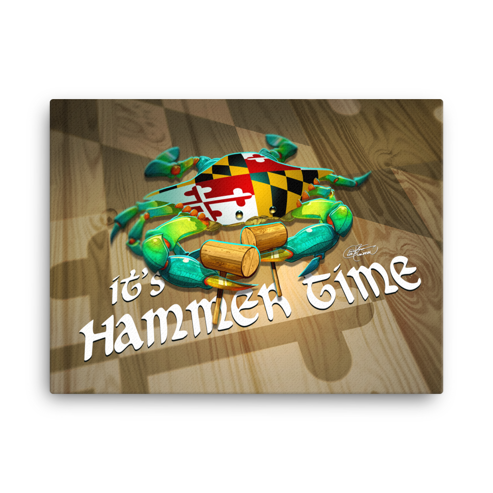 Maryland Crab Canvas