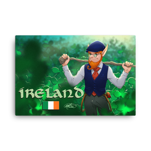 Ireland Leprechaun Canvas