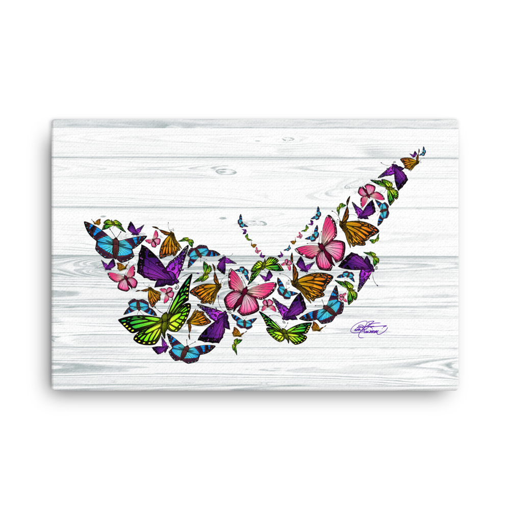 Butterfly Collage Canvas