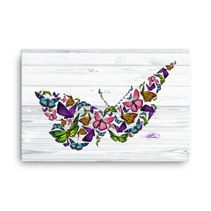 Butterfly Collage Canvas