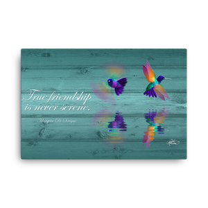 Hummingbirds Friendship Canvas