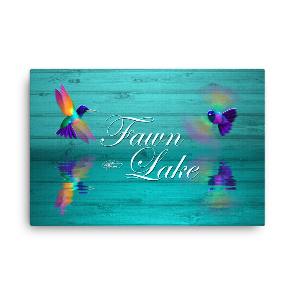 Fawn Lake Hummingbirds Canvas