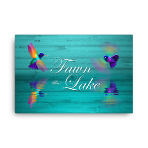 Fawn Lake Hummingbirds Canvas