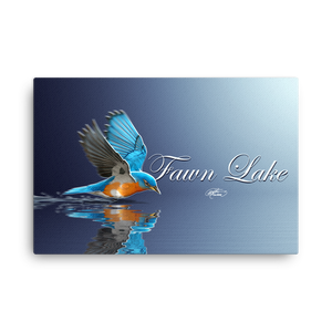 Fawn Lake Bluebird Canvas