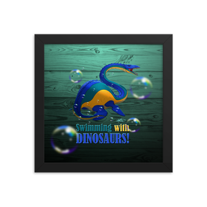 Framed Elasmosaurus Poster