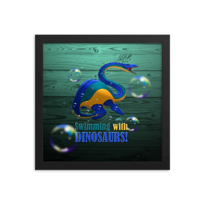 Framed Elasmosaurus Poster