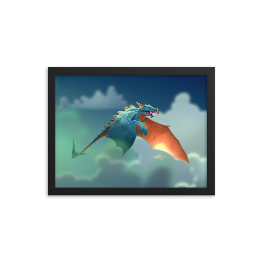 Framed Dragon Poster