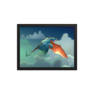 Framed Dragon Poster