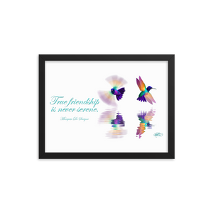Framed Hummingbirds Poster