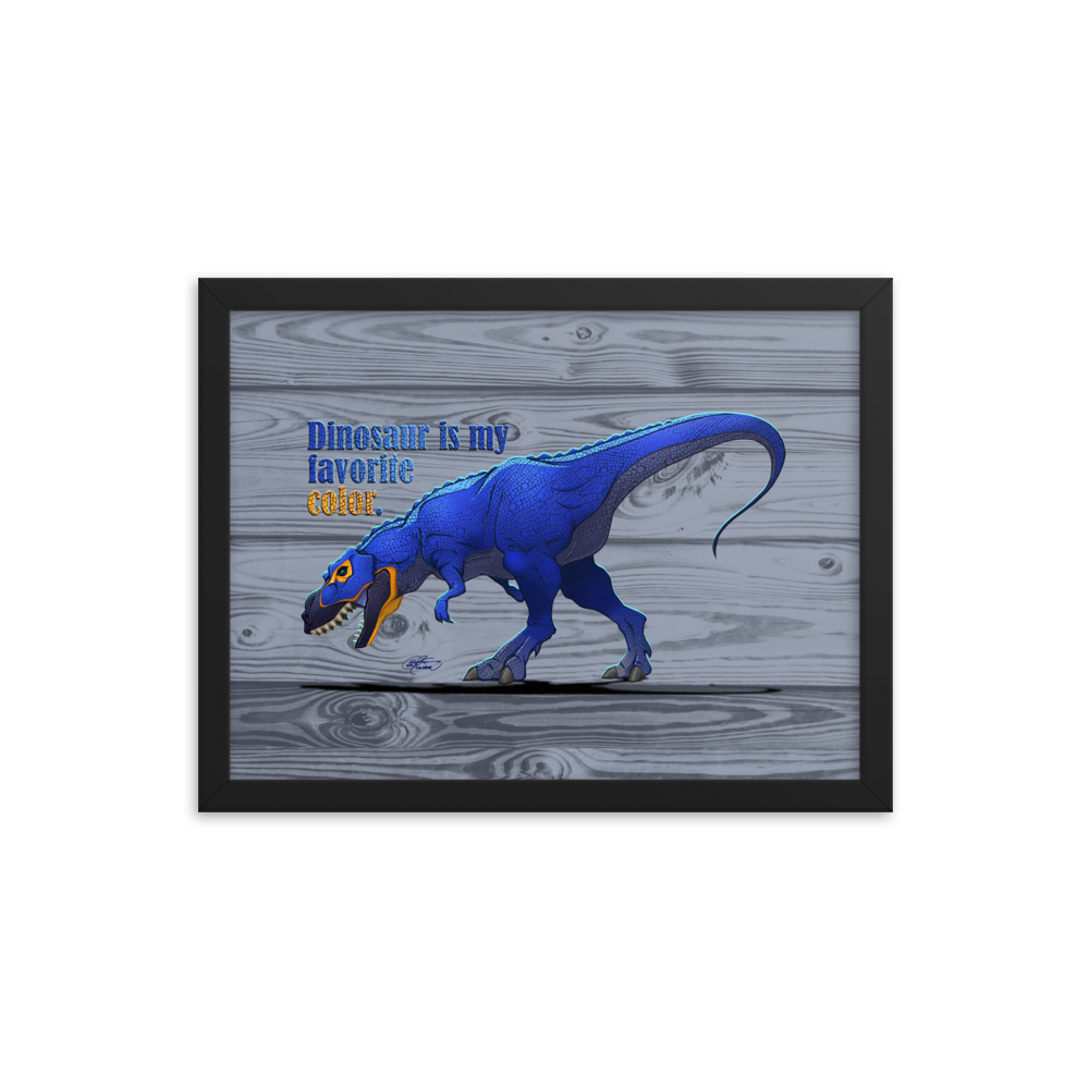 Framed Tyrannosaurus Poster