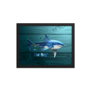 Framed Megalodon Poster