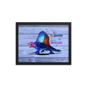 Framed Dimetrodon Poster