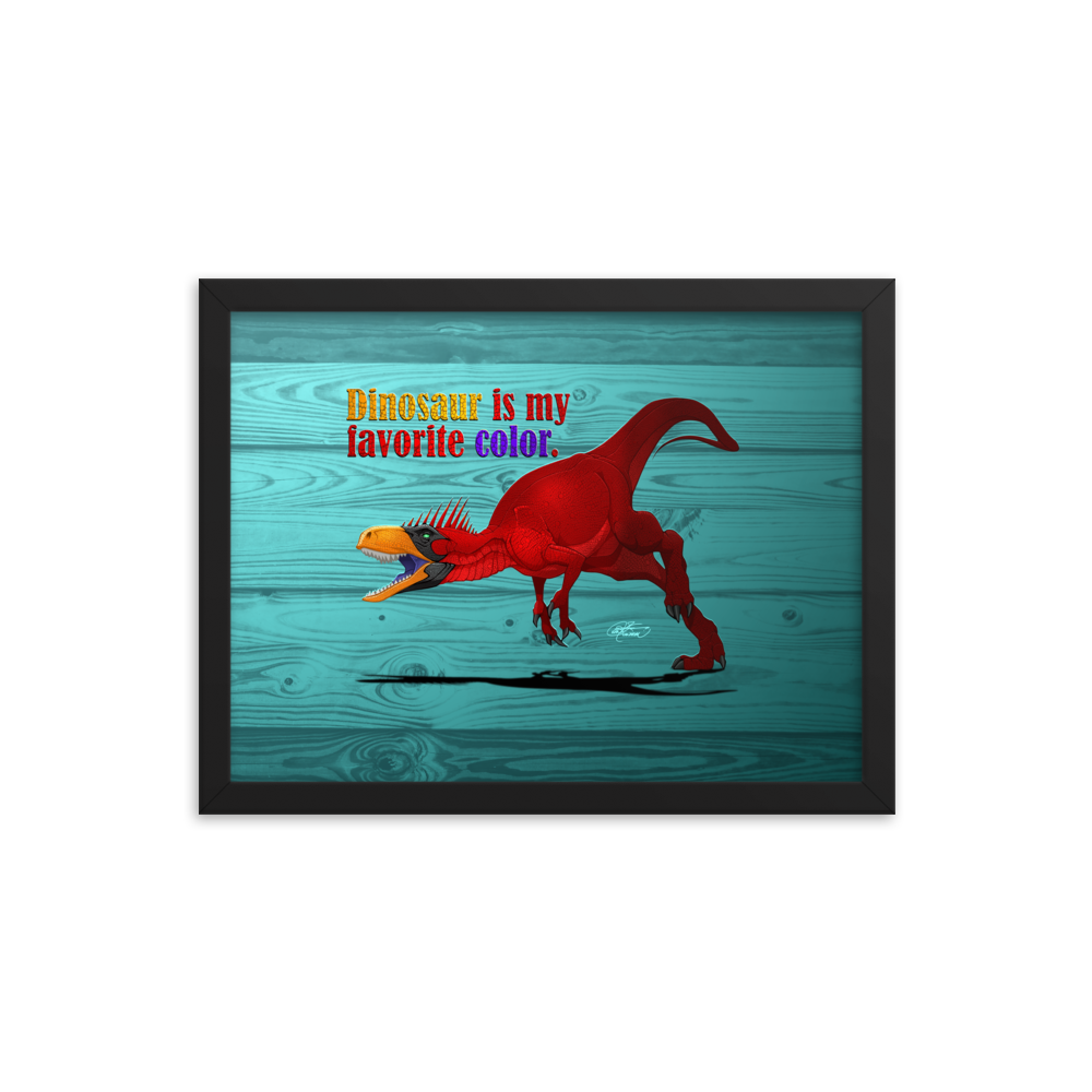 Framed Herrerasaurus Poster