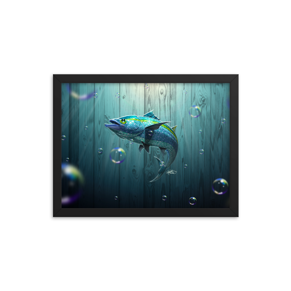 Framed Tropical Fish Poster