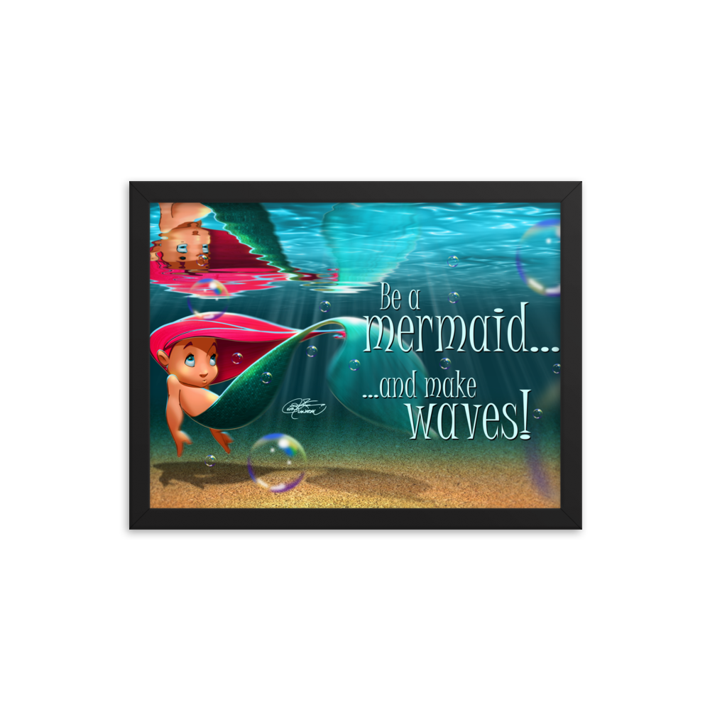 Framed Mermaid Poster