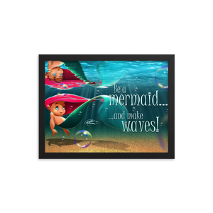 Framed Mermaid Poster
