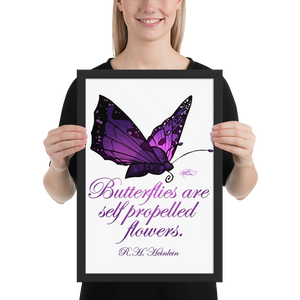 Framed Purple Butterfly Poster