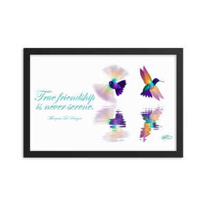 Framed Hummingbirds Poster