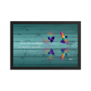 Framed Hummingbirds Poster