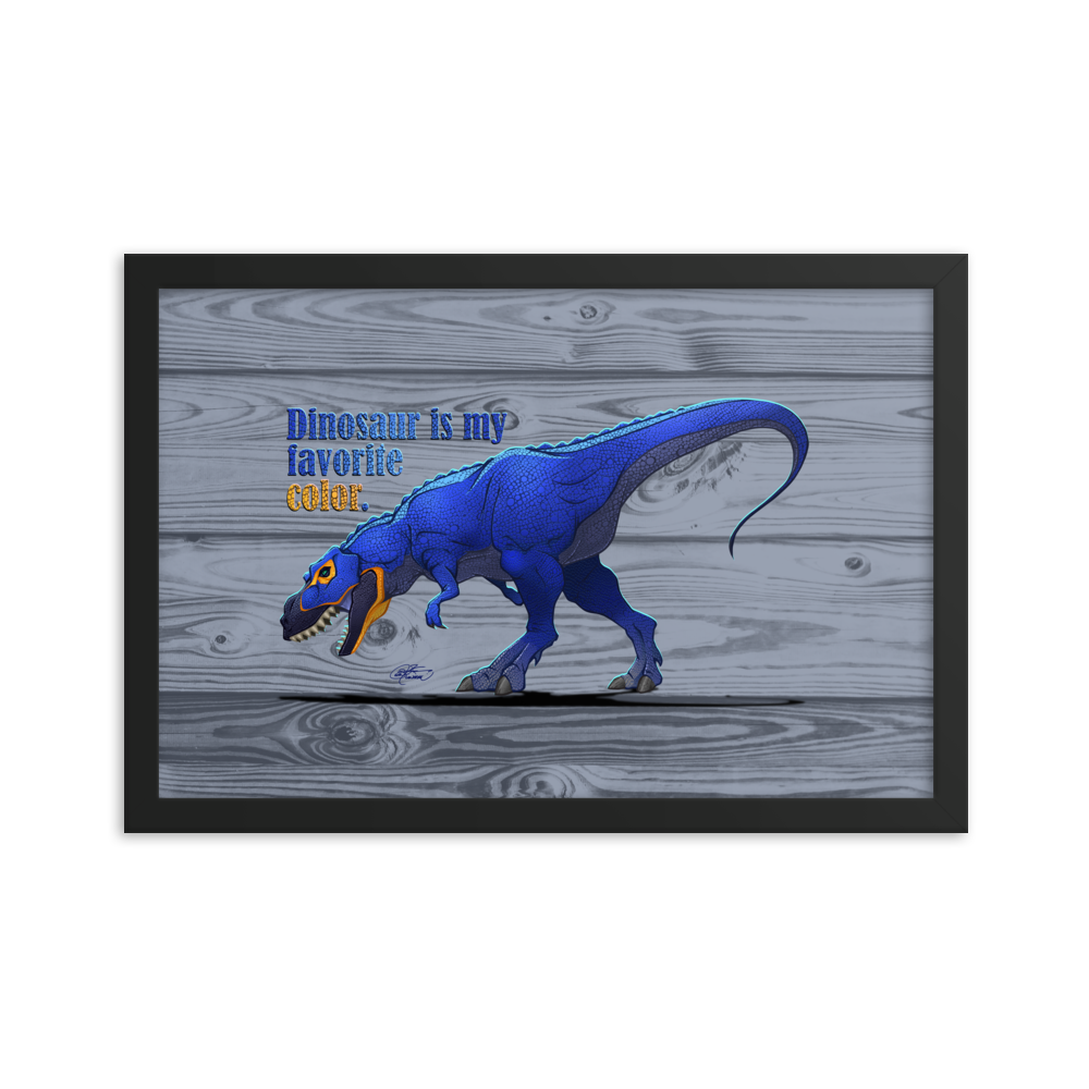 Framed Tyrannosaurus Poster