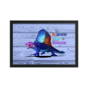 Framed Dimetrodon Poster