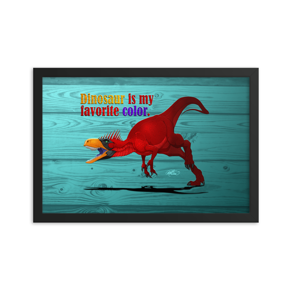 Framed Herrerasaurus Poster