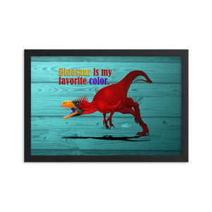 Framed Herrerasaurus Poster