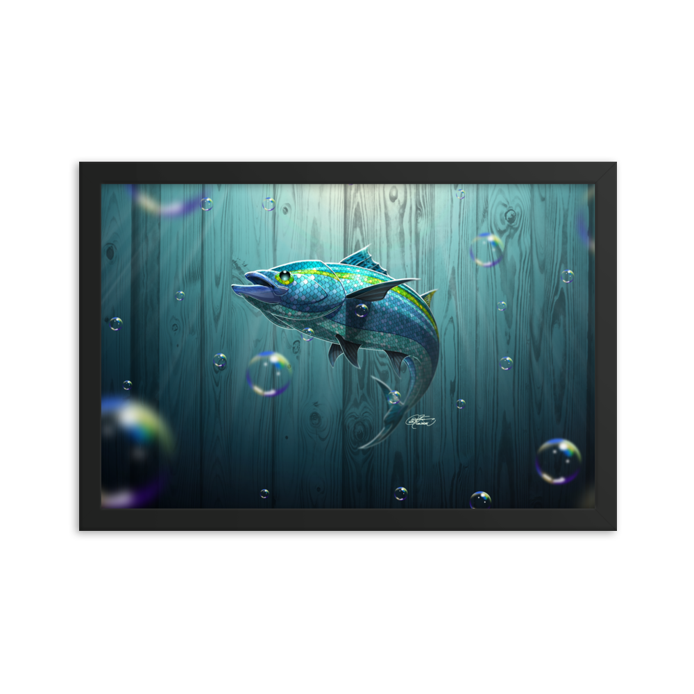 Framed Tropical Fish Poster