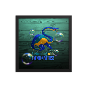 Framed Elasmosaurus Poster