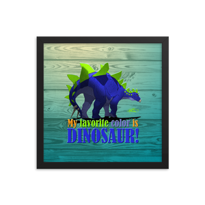 Framed Stegosaurus Poster