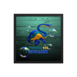 Framed Elasmosaurus Poster